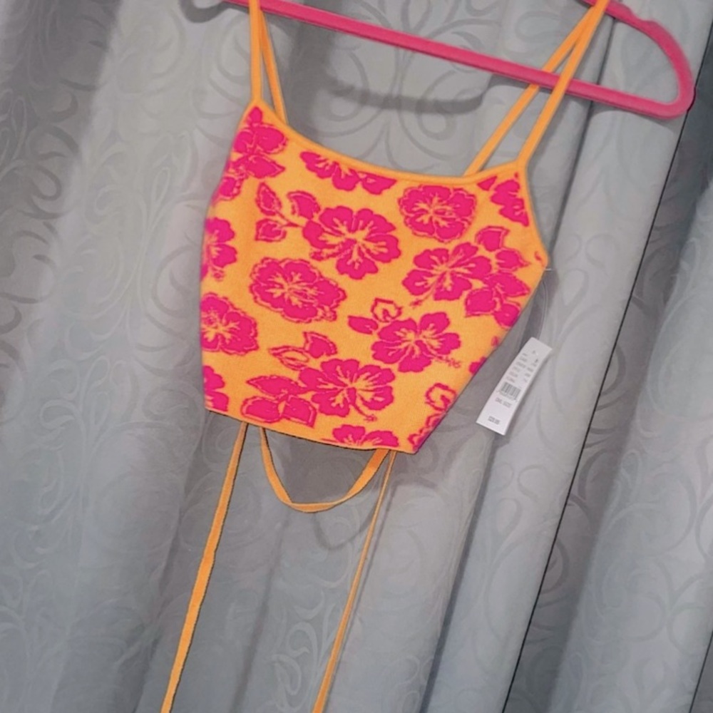 NWT LA HEARTS Orange & Hot Pink Stretchy